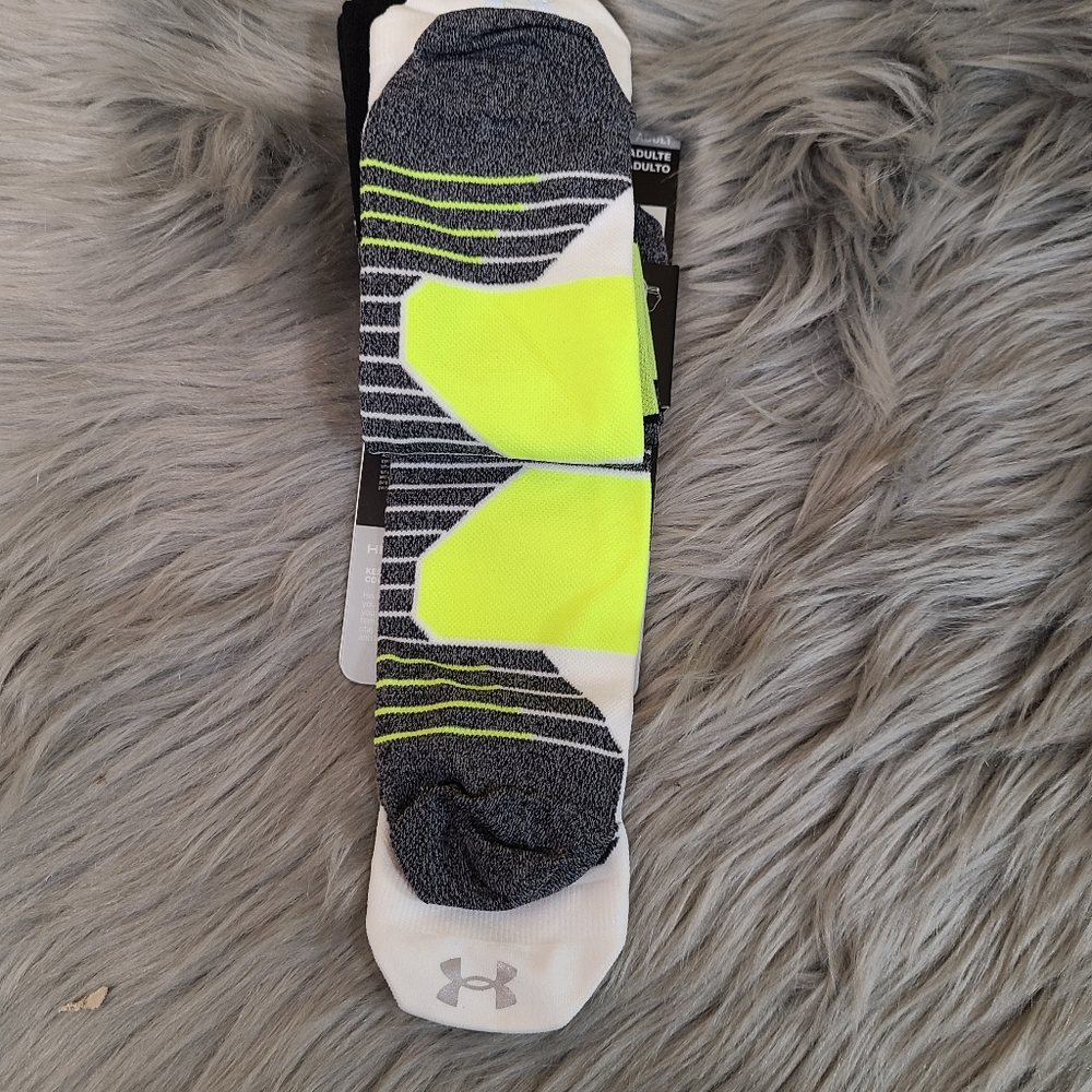 Under Armour Run No Show Tab Socks 2 Pair Running - Picture 4 of 6